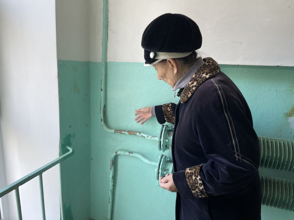 Нина Борисова не верит, что ремонт в подъезде проводили пять лет назад. Фото: Анна Куприянова, "Глобус" Нина Борисова не верит, что ремонт в подъезде проводили пять лет назад. Фото: Анна Куприянова, "Глобус"