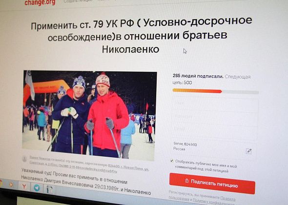 Создана петиция об освобождении по УДО братьев из Серова, осужденных за избиение человека после ДТП