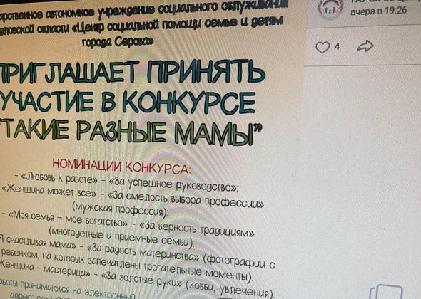 Серовчанок приглашают принять участие в фотоконкурсе “Такие разные мамы”