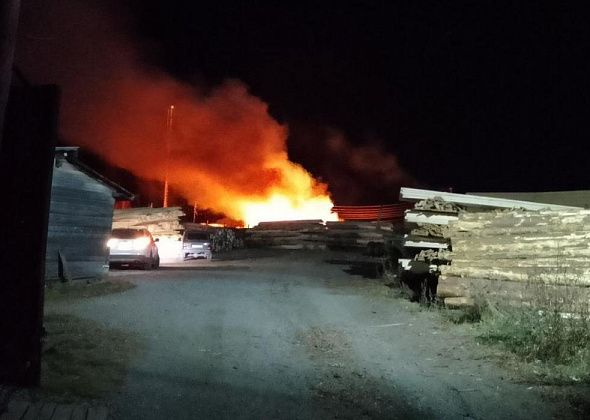 На пилораме в Завокзальном произошел пожар 