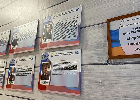 Музей разместил в серовском ТЦ портреты героев России. Там открылась выставка "Герои России. Свердловская область"