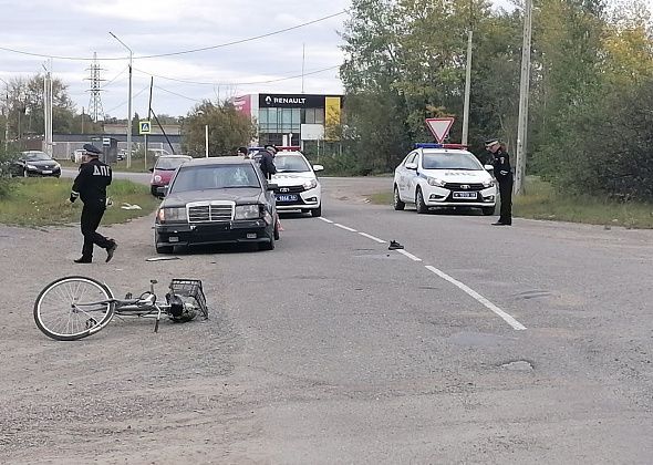 В Серове «Мерседес» сбил велосипедистку