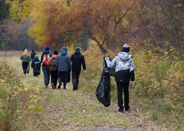 Волонтеры прибрали мусор в Горпарке Серова