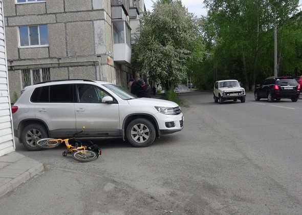 В Серове водитель автомобиля «Фольксваген Тигуан» допустила наезд на 11-летнего велосипедиста 