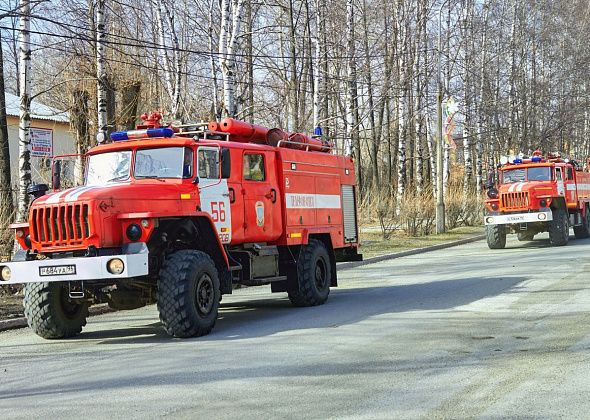 Серовские огнеборцы спасли из пожара двух человек
