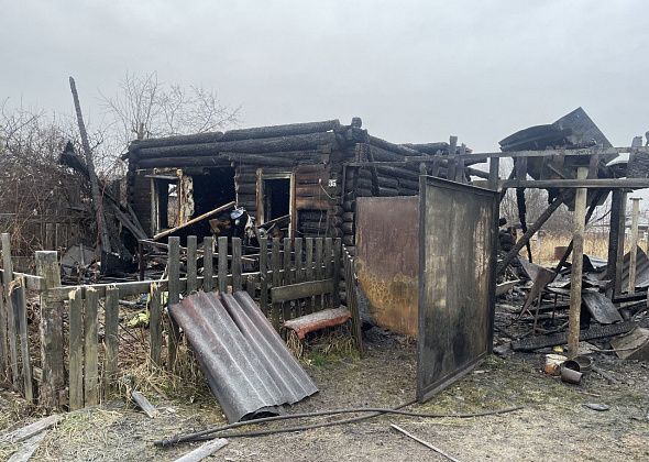 При пожаре в Медянкино пострадал человек