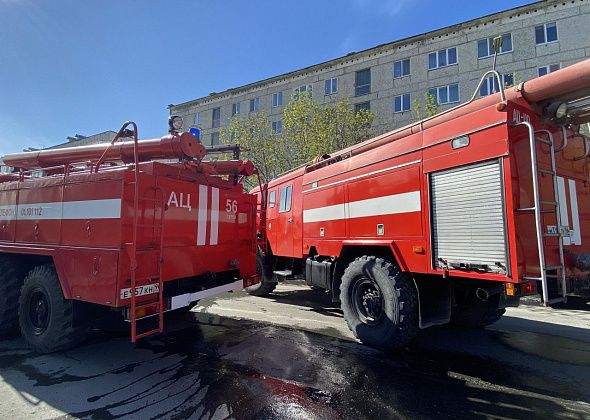 В последний день июля в Серове произошел крупный пожар