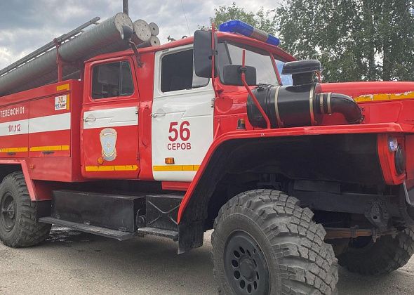 В Серове в коллективном саду в микрорайоне Медянкино сгорел дом