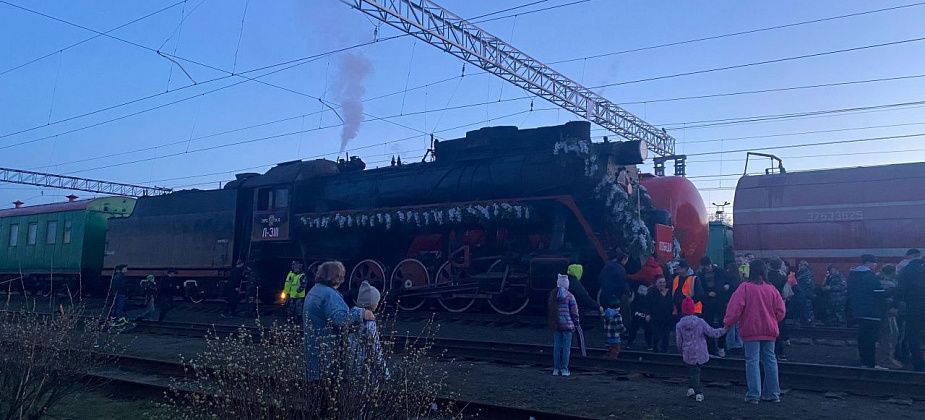 В Серов все же приехал "Эшелон Победы". Но не на центральный вокзал и только на техобслуживание