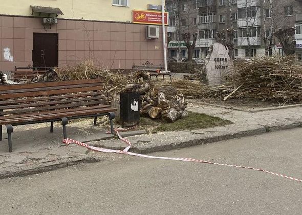 Начались работы по благоустройству территории камня “100 лет Серову”